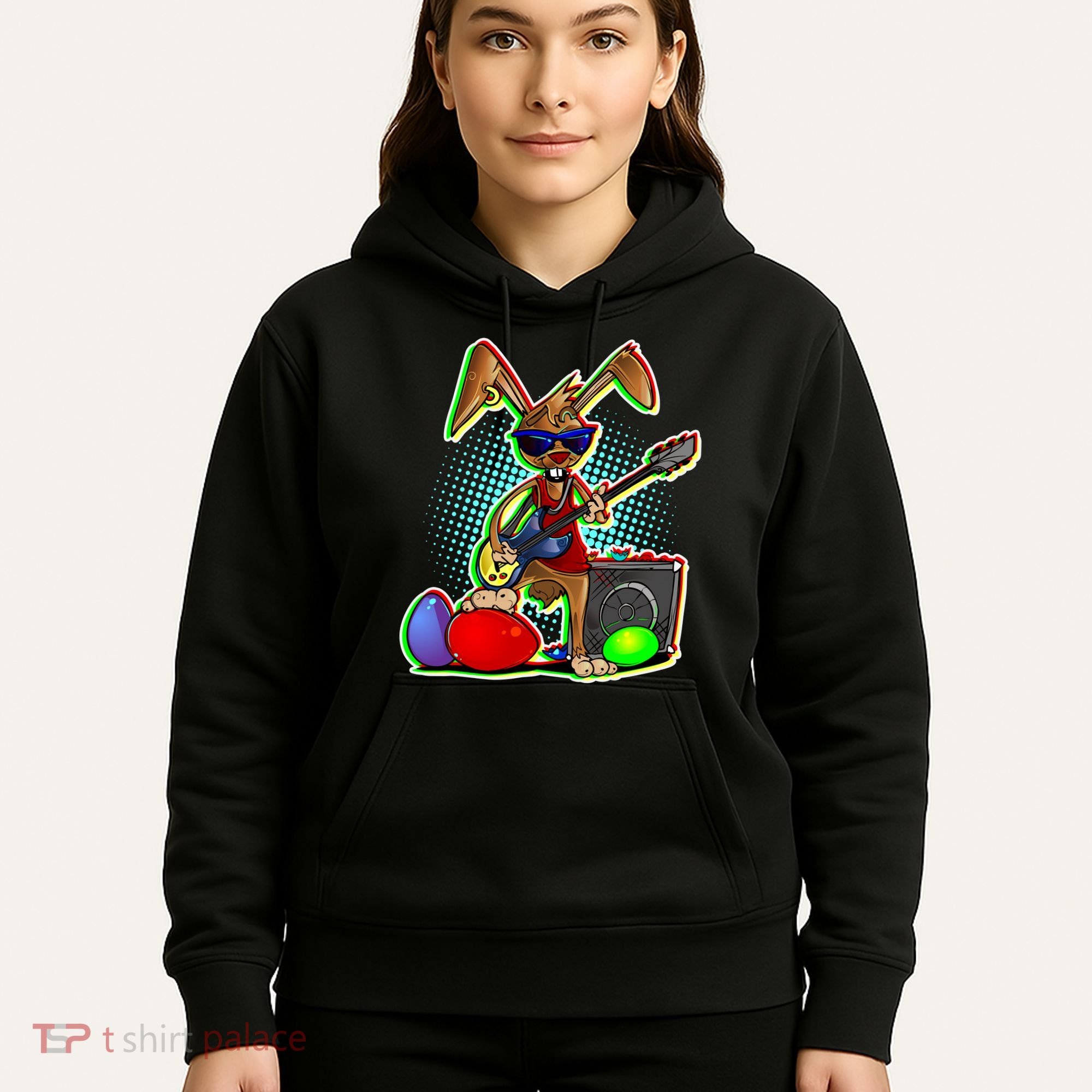 Easter Rock Bunny Hoodie