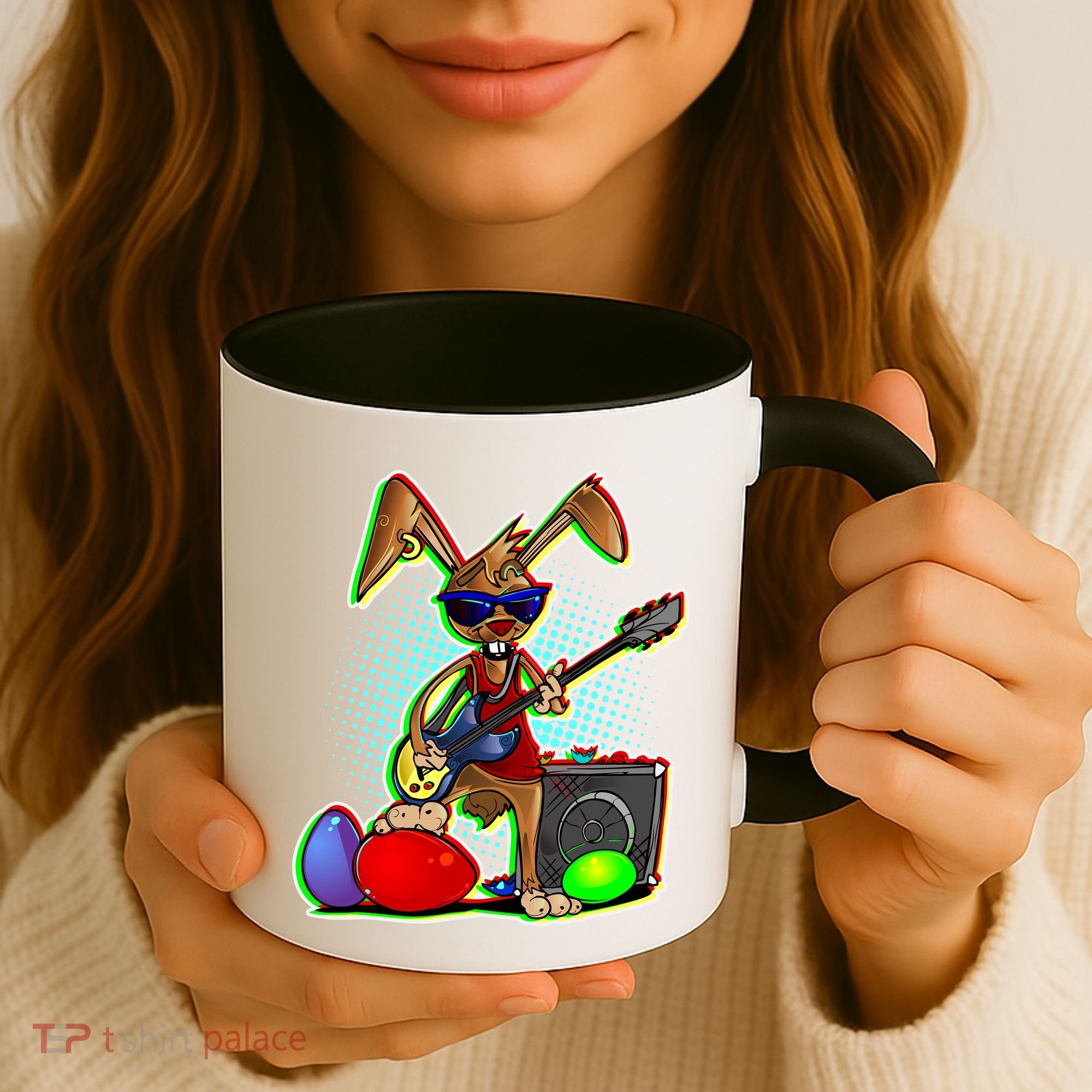 Easter Rock Bunny Coffee Mug