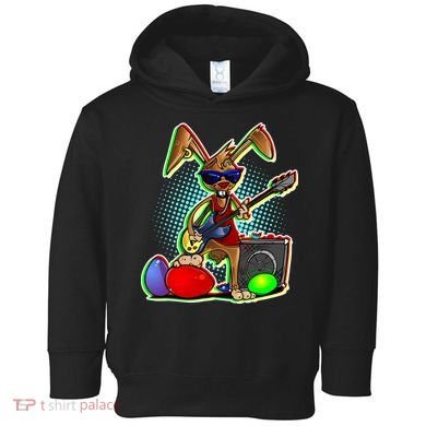 Easter Rock Bunny Toddler Hoodie