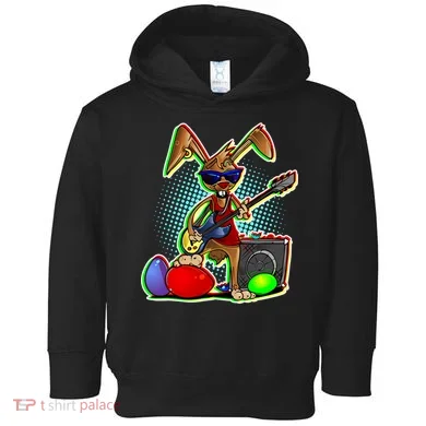 Easter Rock Bunny Toddler Hoodie