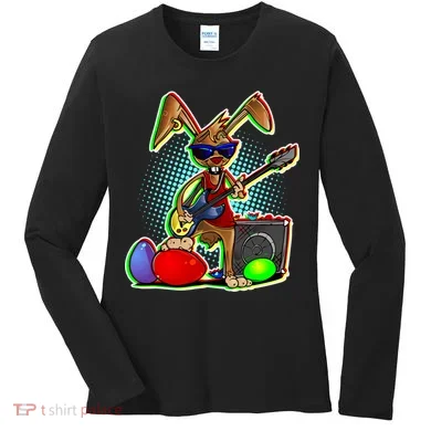 Easter Rock Bunny Women's Long Sleeve Shirt