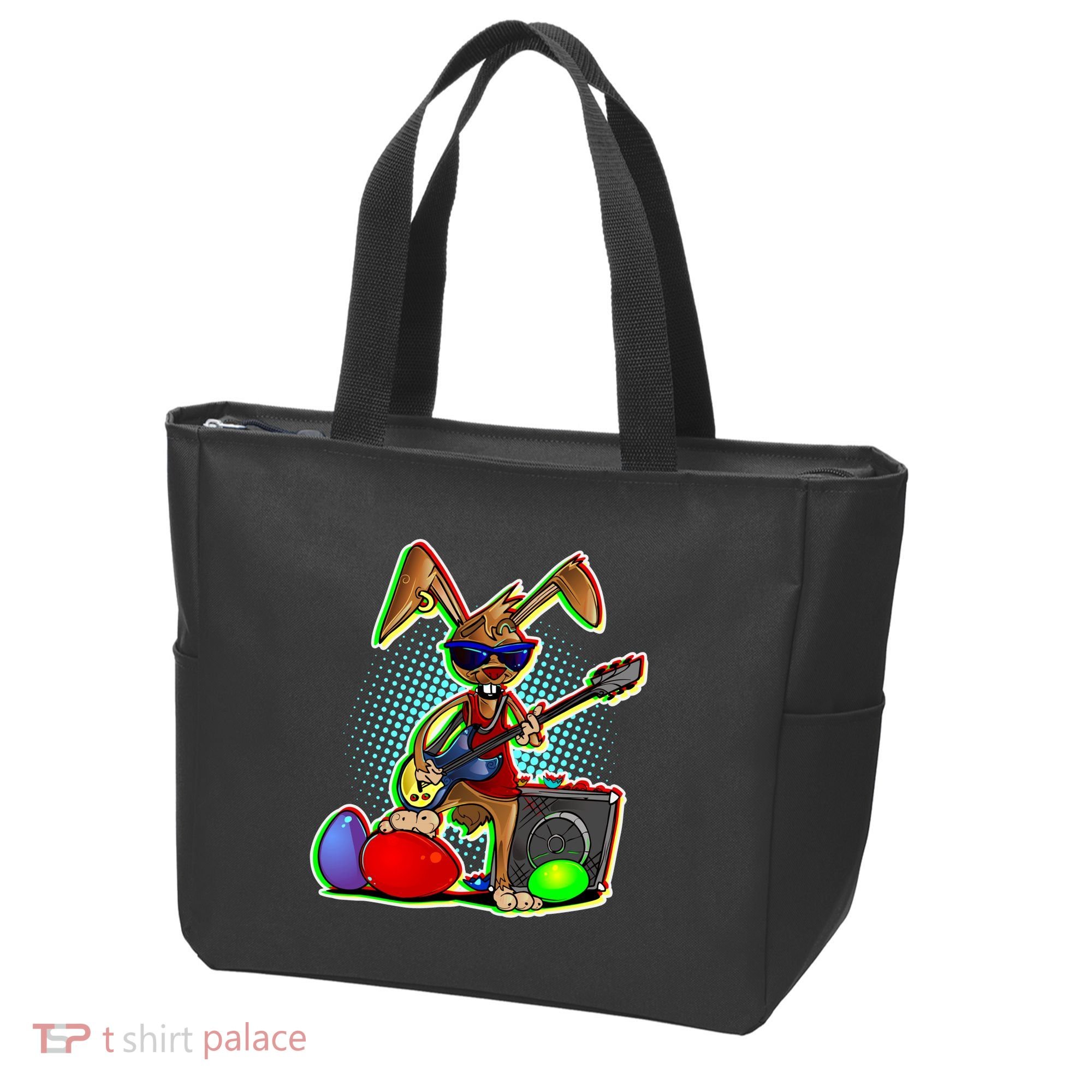Easter Rock Bunny Tote Bag