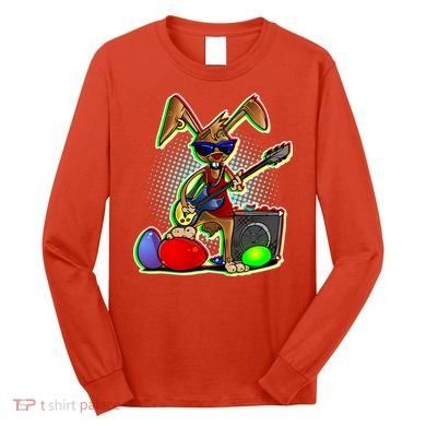 Easter Rock Bunny Long Sleeve Shirt