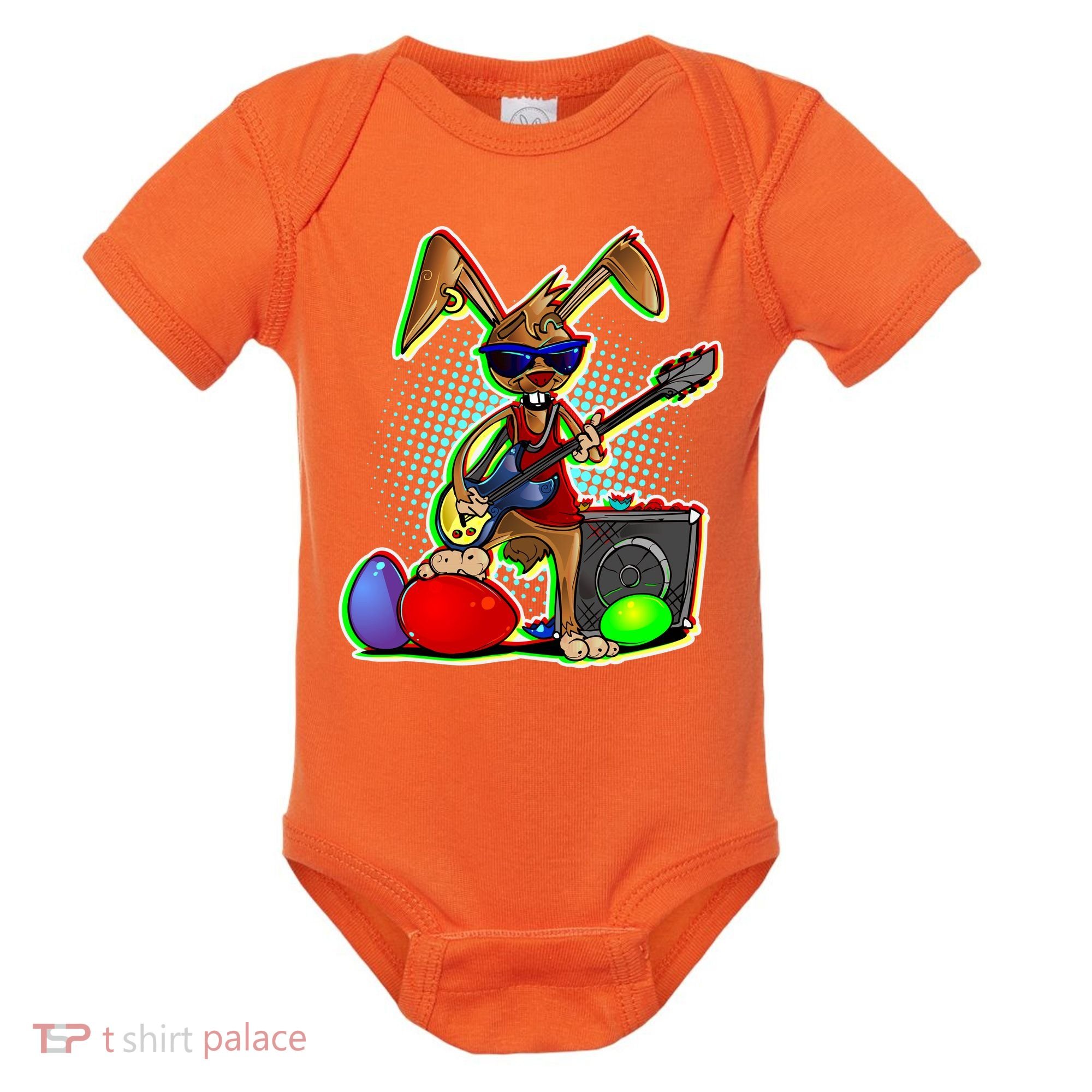 Easter Rock Bunny Baby Bodysuit