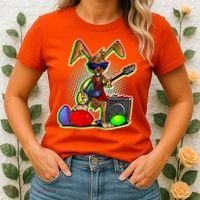 Easter Rock Bunny Women's T-Shirt thumb 2