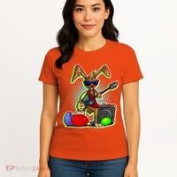 Easter Rock Bunny Women's T-Shirt thumb 4