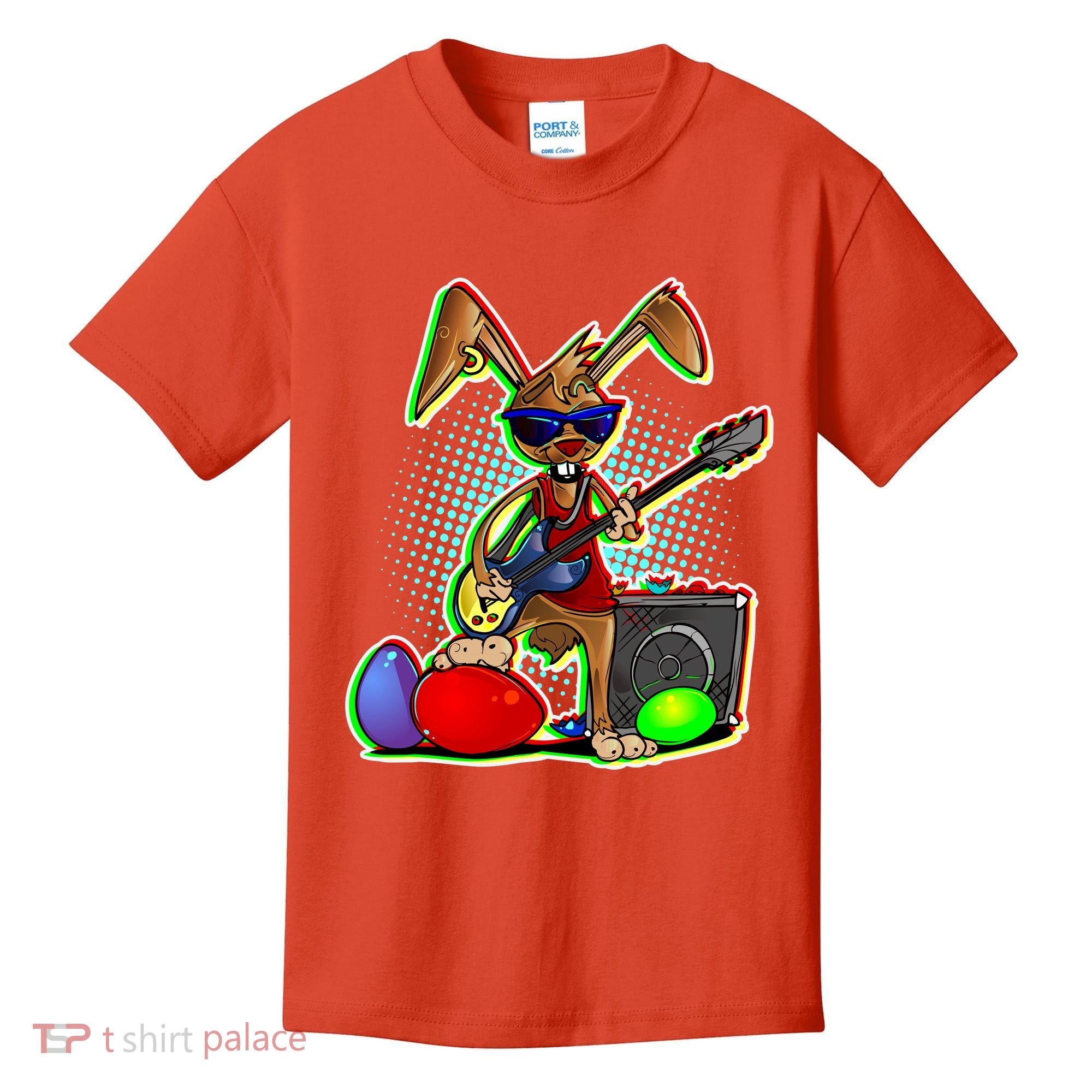 Easter Rock Bunny Kids T-Shirt