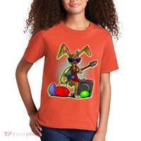 Easter Rock Bunny Kids T-Shirt thumb 2
