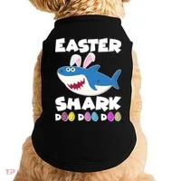 Easter Shark Doo Doo Doo Doggie Tank thumb 0