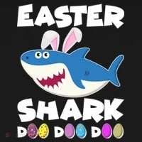 Easter Shark Doo Doo Doo Doggie Tank thumb 4