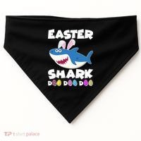 Easter Shark Doo Doo Doo USA-Made Doggie Bandana thumb 0