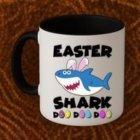 Easter Shark Doo Doo Doo Coffee Mug thumb 2