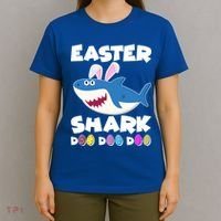 Easter Shark Doo Doo Doo T-Shirt thumb 4