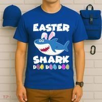 Easter Shark Doo Doo Doo T-Shirt thumb 6