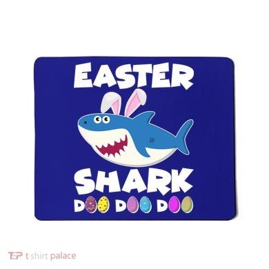 Easter Shark Doo Doo Doo Mousepad