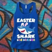 Easter Shark Doo Doo Doo Women's Tank Top thumb 3