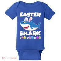 Easter Shark Doo Doo Doo Baby Bodysuit thumb 0
