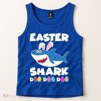 Easter Shark Doo Doo Doo Tank Top thumb 2