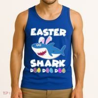 Easter Shark Doo Doo Doo Tank Top thumb 3