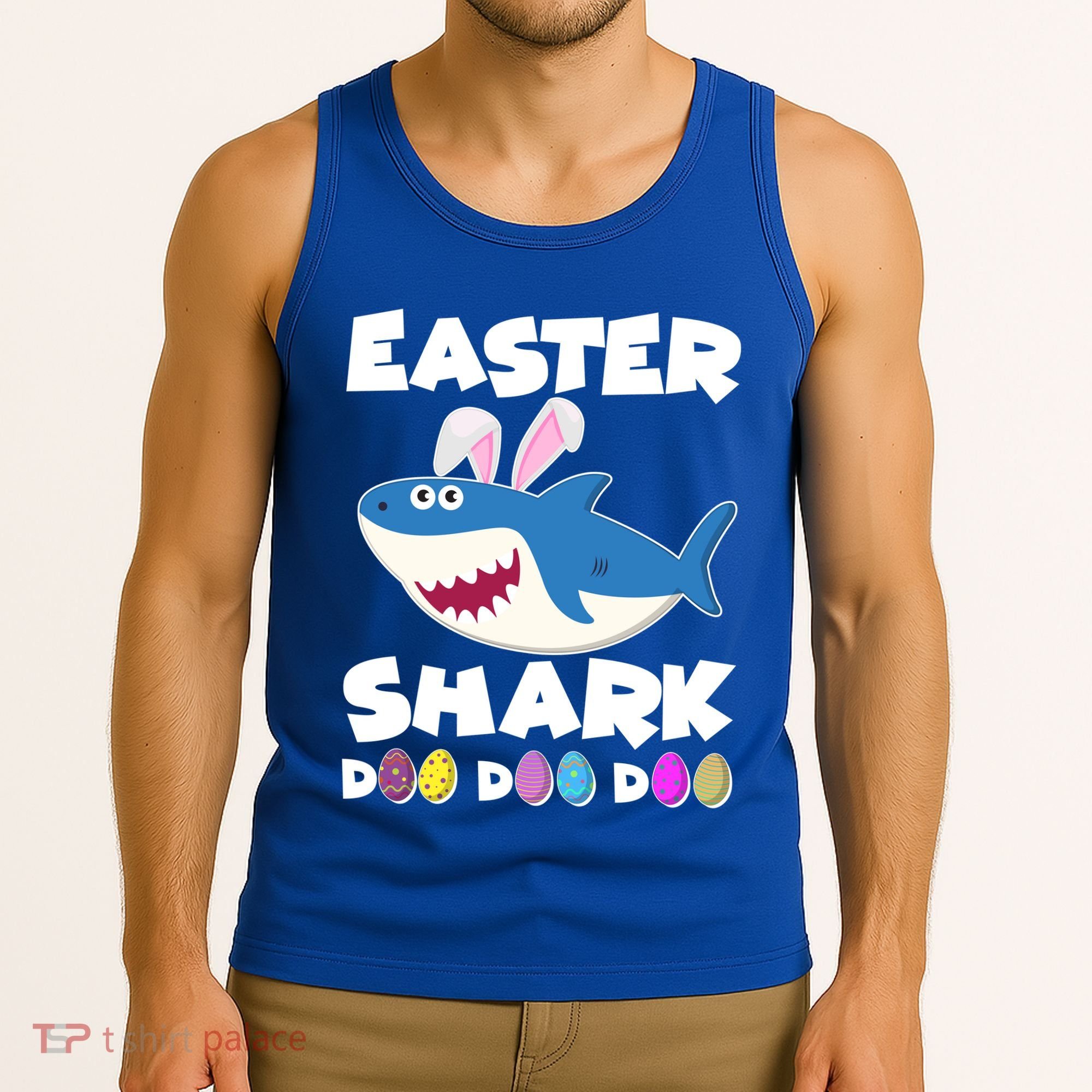 Easter Shark Doo Doo Doo Tank Top