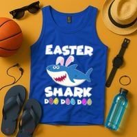 Easter Shark Doo Doo Doo Tank Top thumb 4