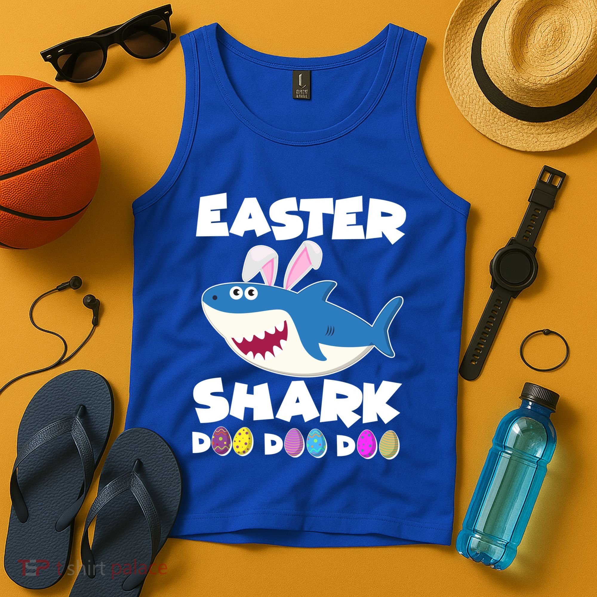 Easter Shark Doo Doo Doo Tank Top