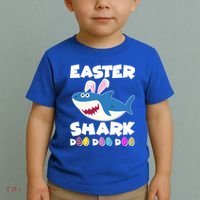 Easter Shark Doo Doo Doo Toddler T-Shirt thumb 2