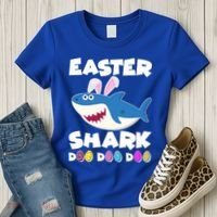 Easter Shark Doo Doo Doo Women's T-Shirt thumb 3