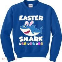 Easter Shark Doo Doo Doo Kids Sweatshirt thumb 0
