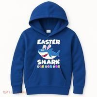 Easter Shark Doo Doo Doo Kids Hoodie thumb 0