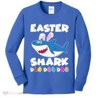 Easter Shark Doo Doo Doo Kids Long Sleeve Shirt thumb 0