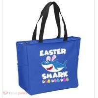 Easter Shark Doo Doo Doo Tote Bag thumb 2
