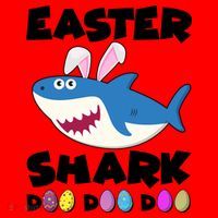 Easter Shark Doo Doo Doo Santa Hat thumb 1
