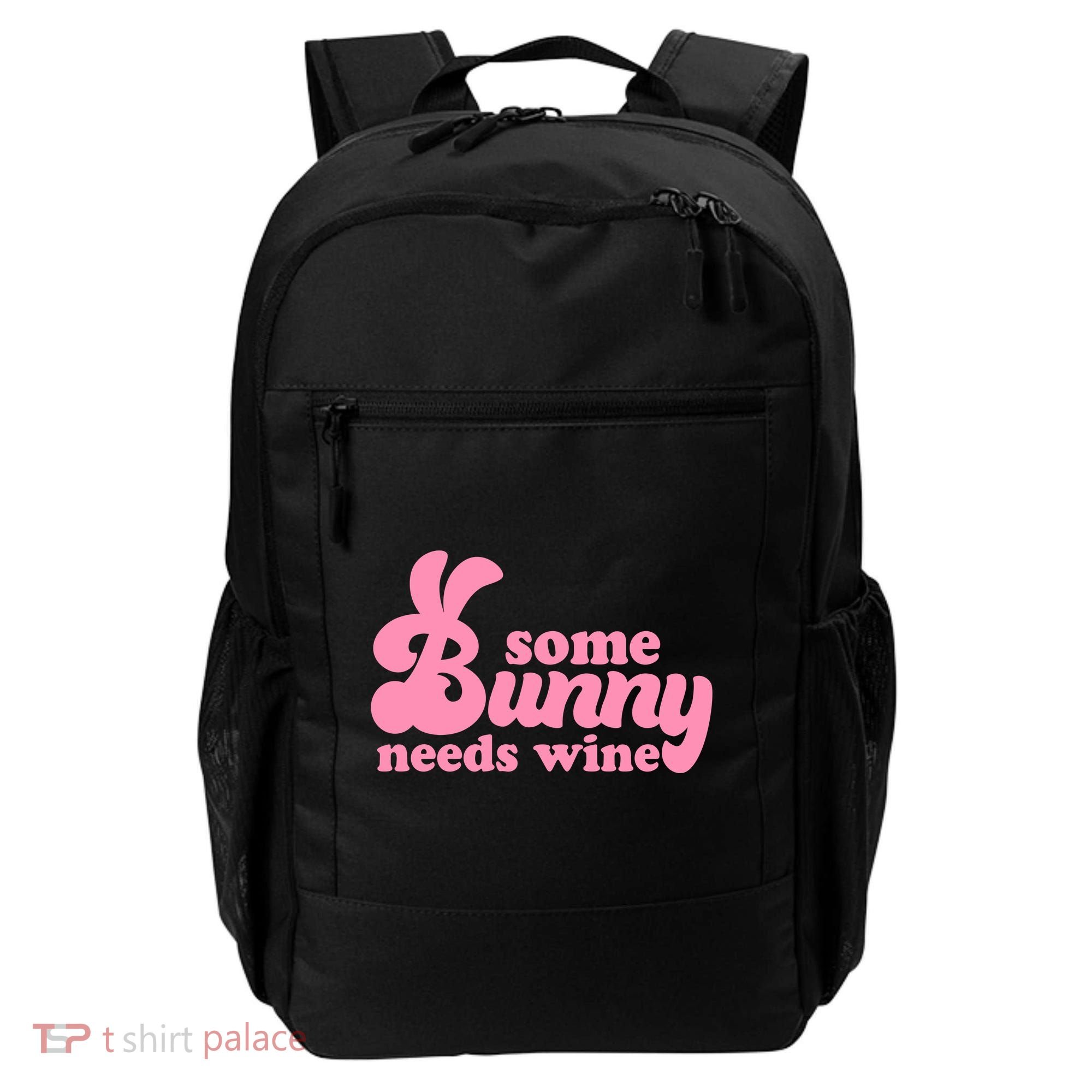 Easter Some Bunny Needs Wine Backpack