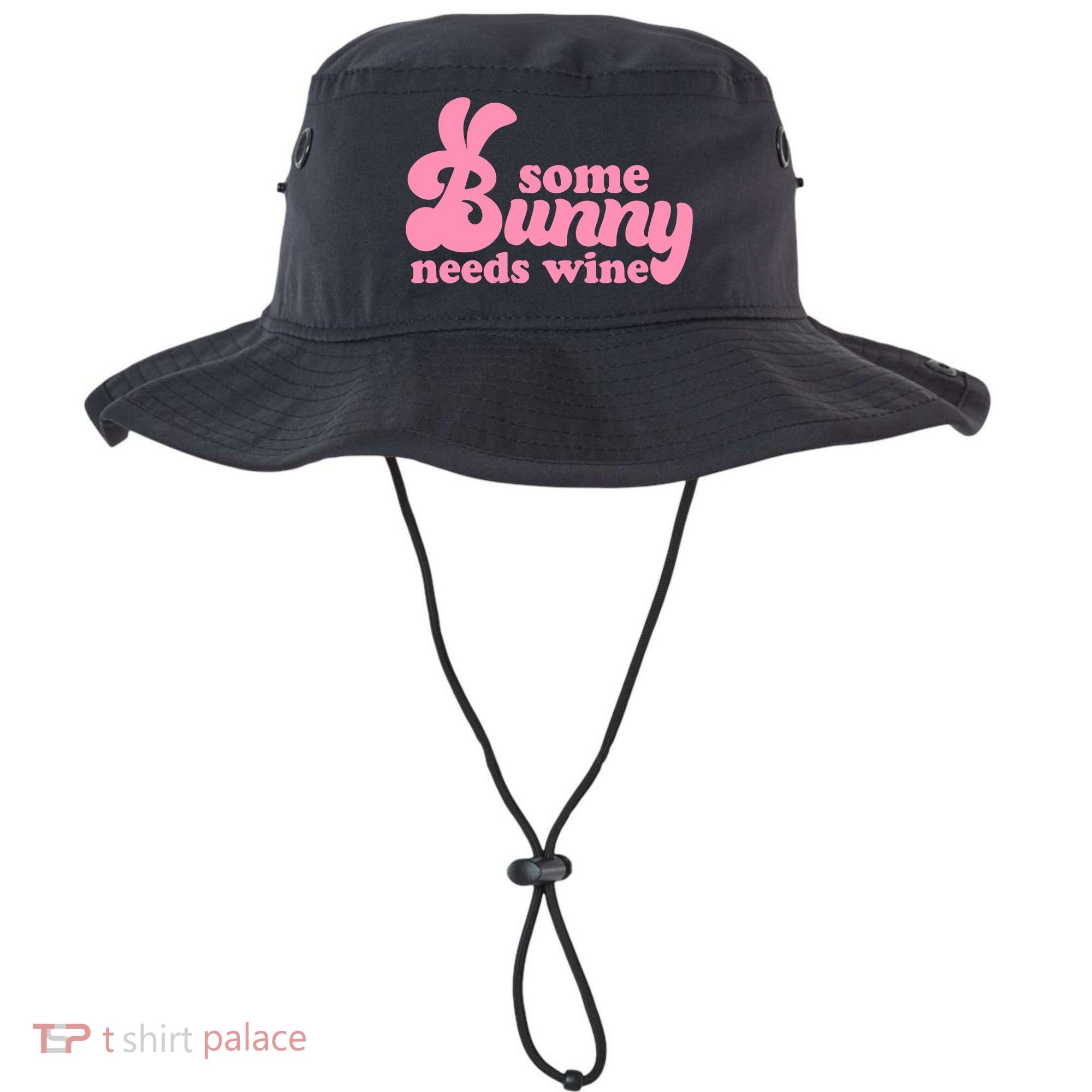 Easter Some Bunny Needs Wine Bucket Hat