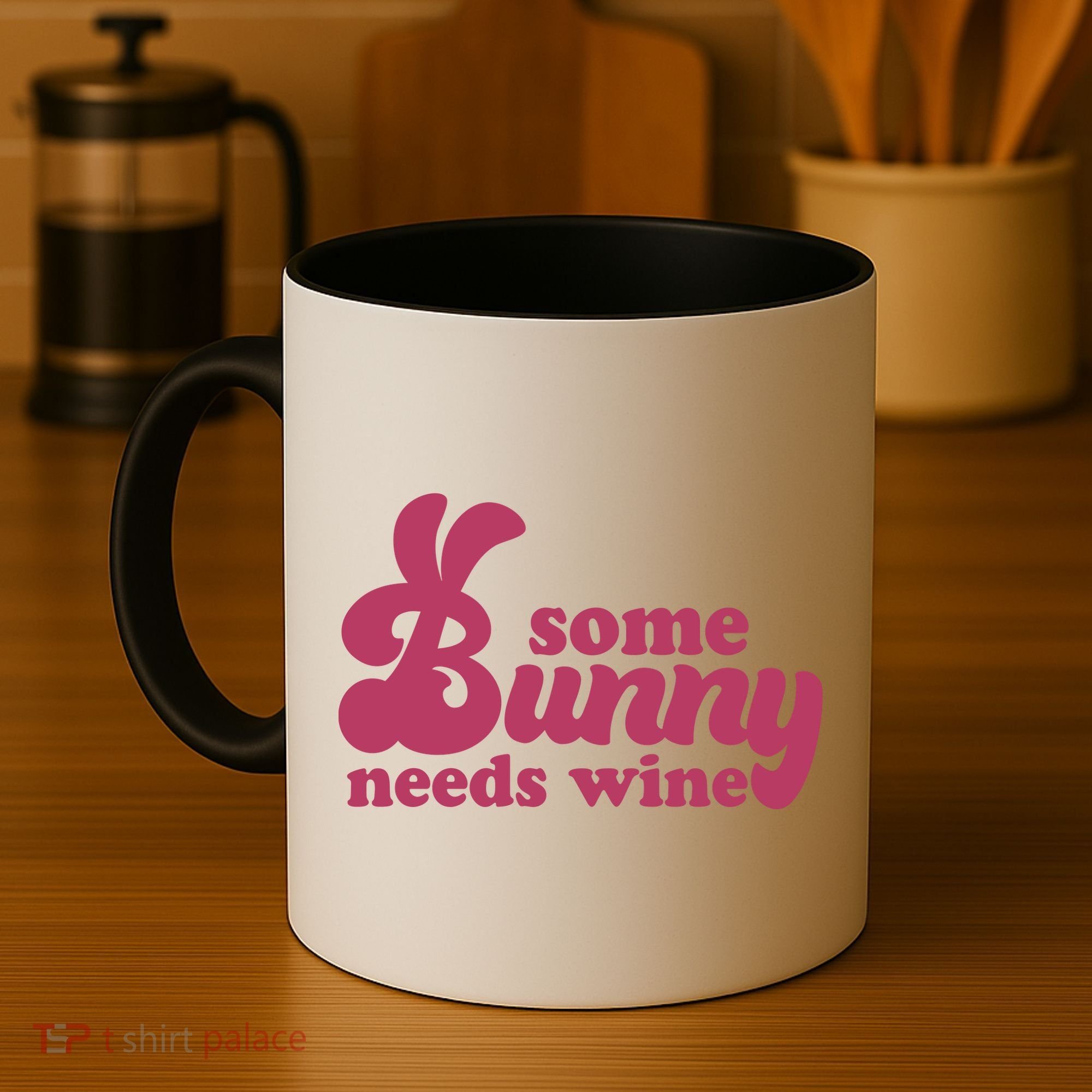 Easter Some Bunny Needs Wine Coffee Mug