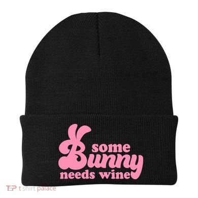 Easter Some Bunny Needs Wine Beanie