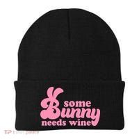 Easter Some Bunny Needs Wine Beanie thumb 0