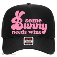 Easter Some Bunny Needs Wine Hat thumb 0