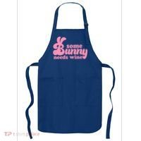 Easter Some Bunny Needs Wine Apron thumb 0