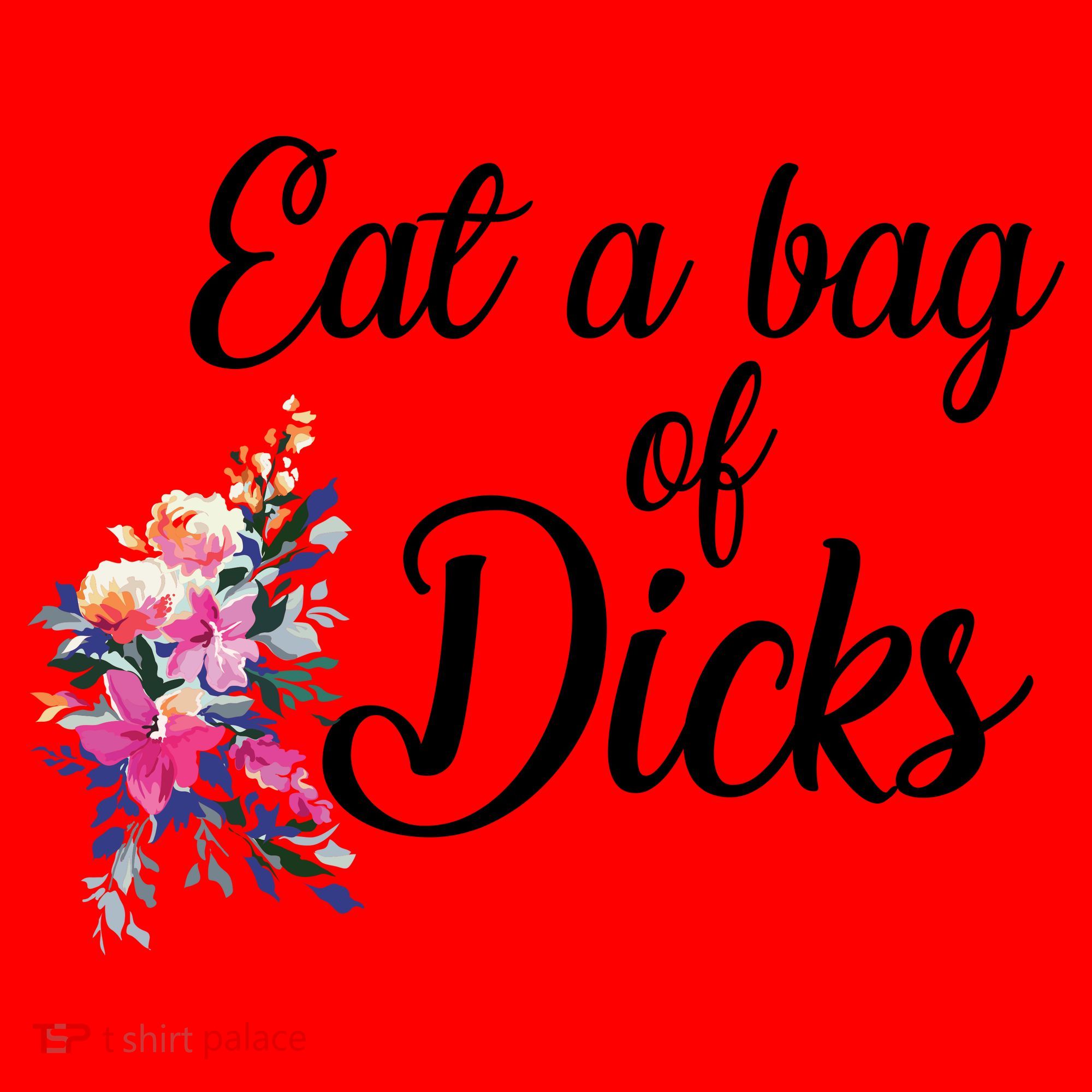 Eat A Bag Of Dicks  Santa Hat