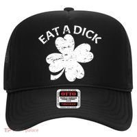 Eat A Dick Shamrock Funny St Patricks Day Hat thumb 0