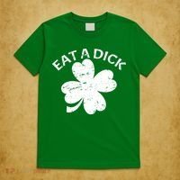 Eat A Dick Shamrock Funny St Patricks Day T-Shirt thumb 5