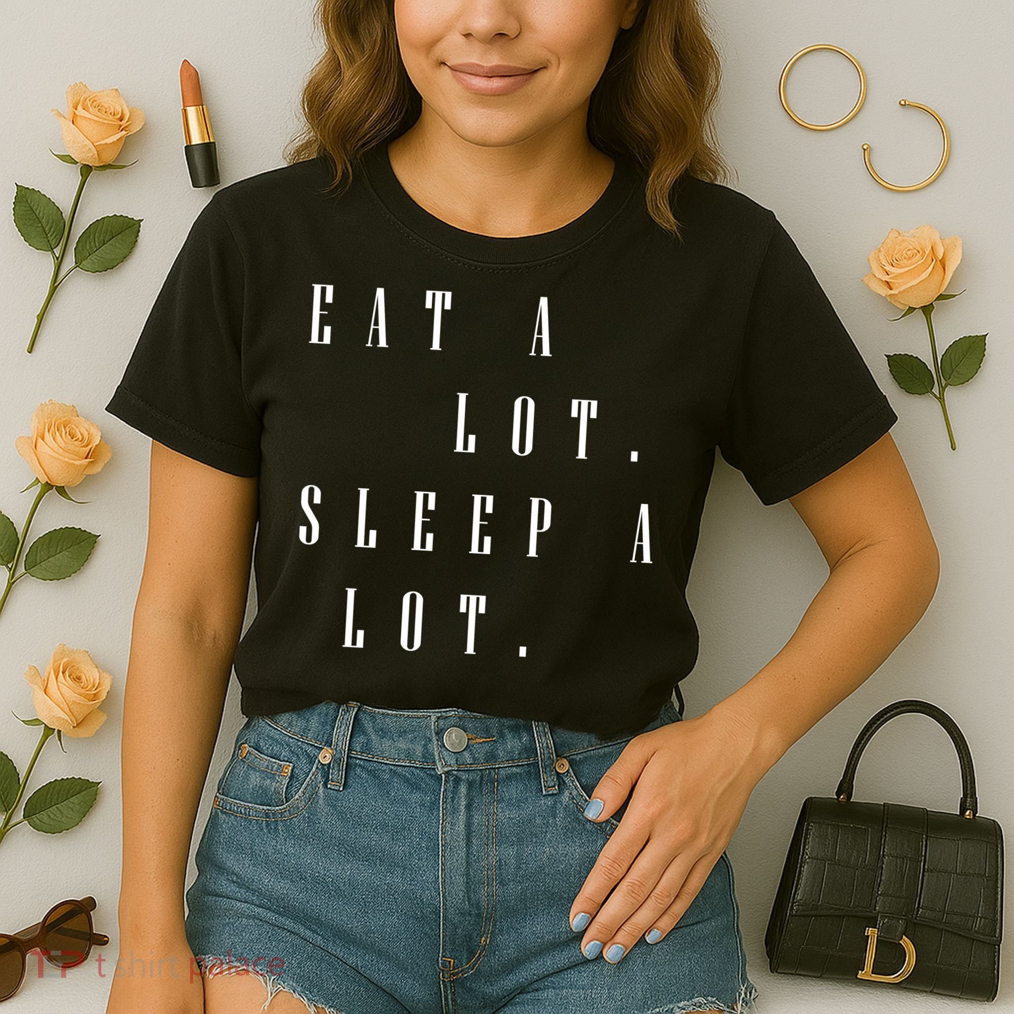 Eat A Lot Sleep A Lot Comfort Colors Boxy T-Shirt