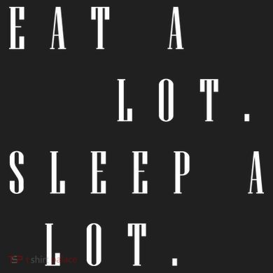 Eat A Lot Sleep A Lot Comfort Colors Boxy T-Shirt