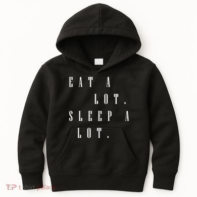 Eat A Lot Sleep A Lot Kids Hoodie