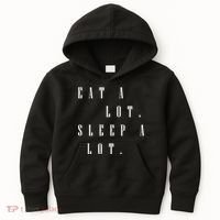 Eat A Lot Sleep A Lot Kids Hoodie thumb 0