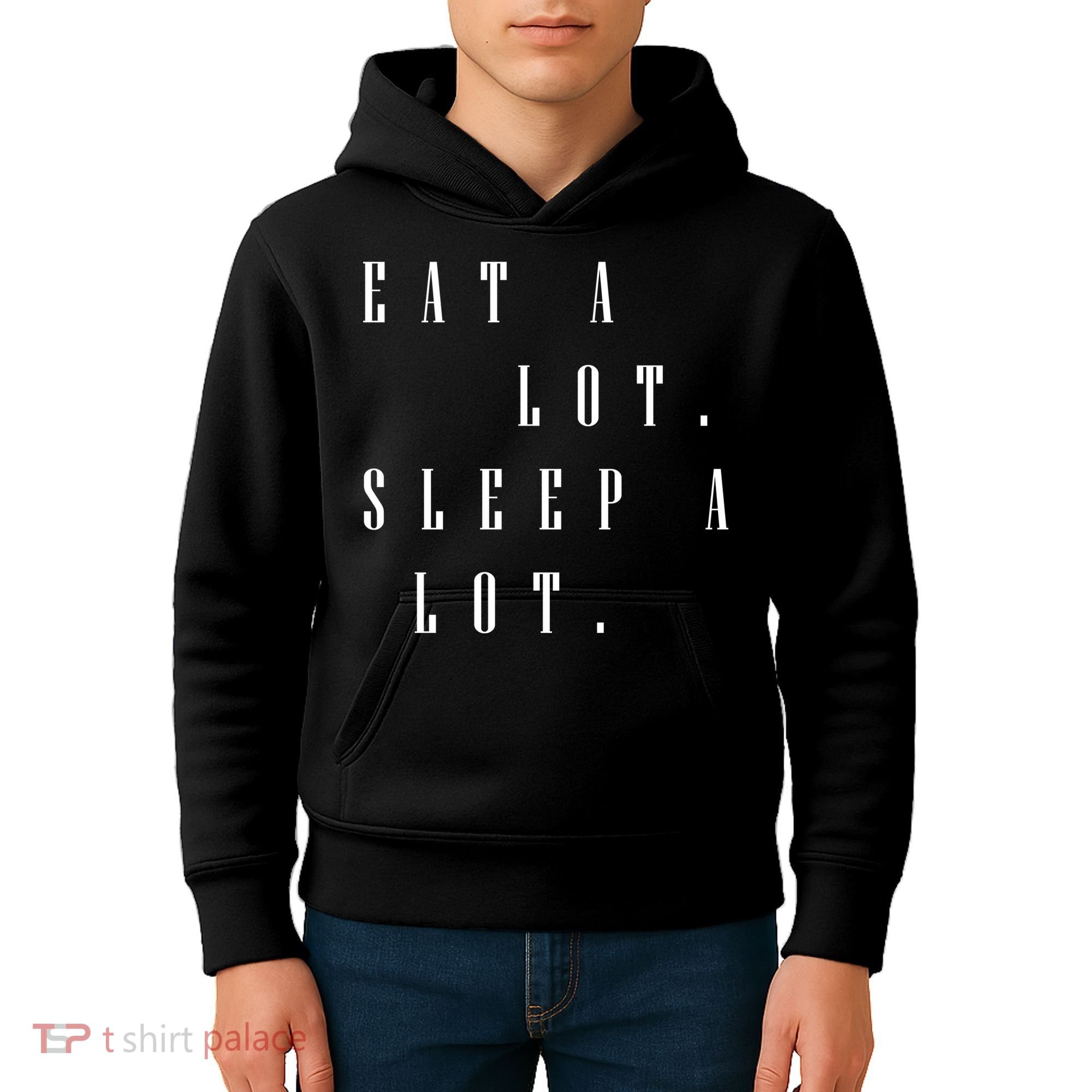 Eat A Lot Sleep A Lot Kids Hoodie