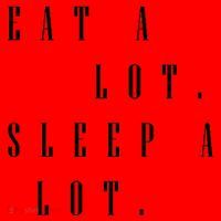 Eat A Lot Sleep A Lot Santa Hat thumb 1