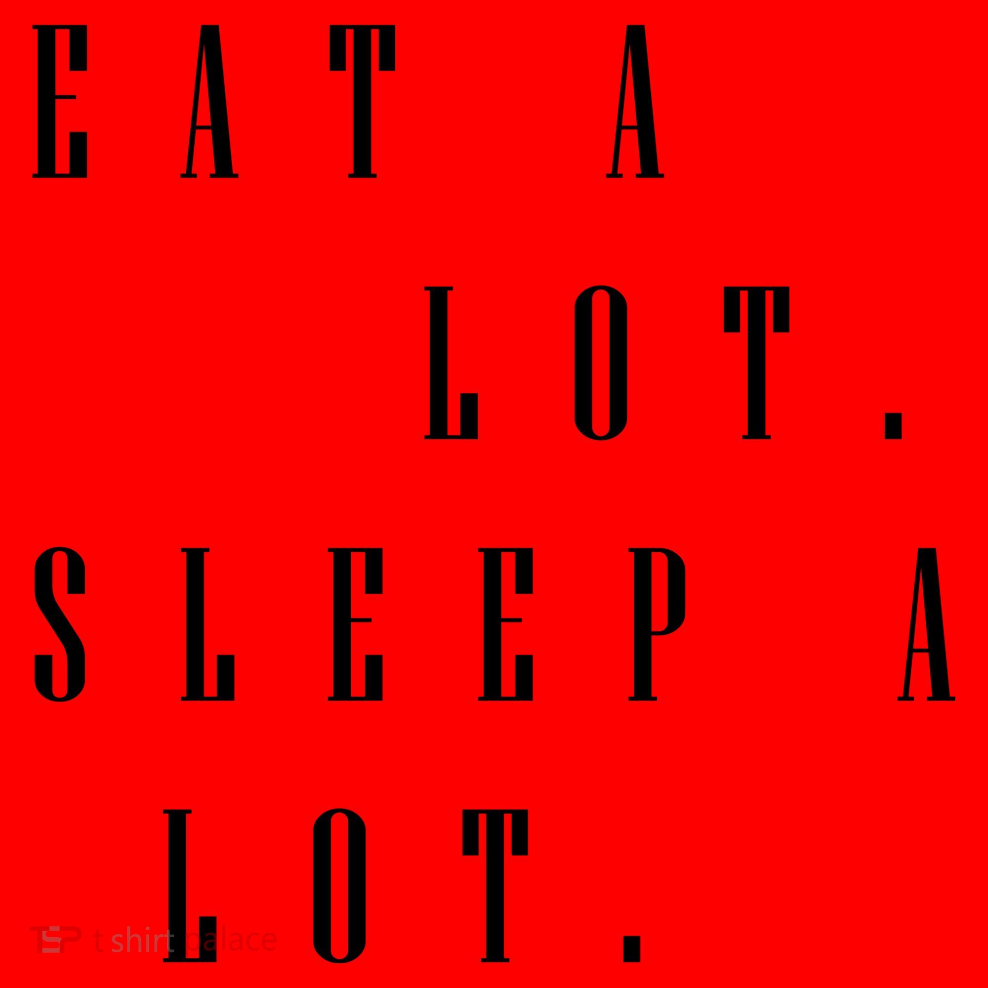 Eat A Lot Sleep A Lot Santa Hat